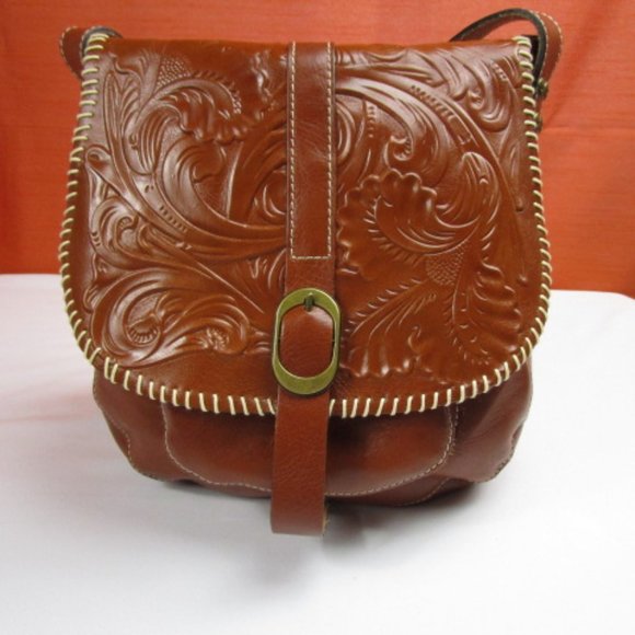 Patricia Nash Handbags - Patricia Nash "Barcellona" Leather Saddlebag